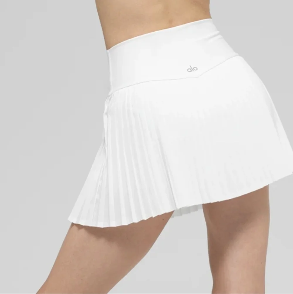 ALO Yoga Grand Slam Tennis Skirt White Size M